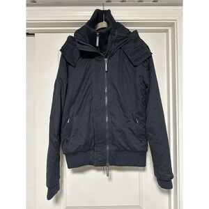Superdry + MicroFibre, Mens Hooded Windbomber, Navy, Size Medium